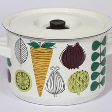 Finel kattila, 4 l, suunnittelija Esteri Tomula, 4 l, suuri, serikuva, vihannesaihe