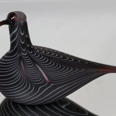 Nuutajärvi koristelintu, Kuovi, suunnittelija Oiva Toikka, Kuovi, filigraani, signeerattu