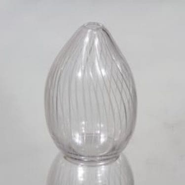 Iittala 3282 taide-esine, signeerattu, suunnittelija Tapio Wirkkala, signeerattu, viivahiottu