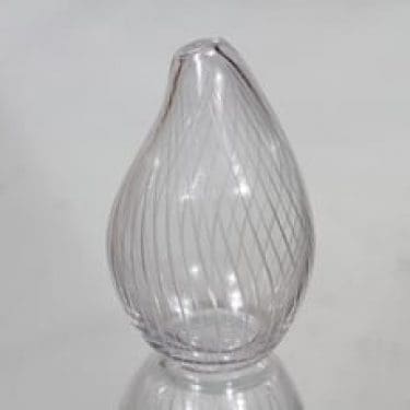 Iittala taide-esine, signeerattu, suunnittelija Tapio Wirkkala, signeerattu, viivahiottu