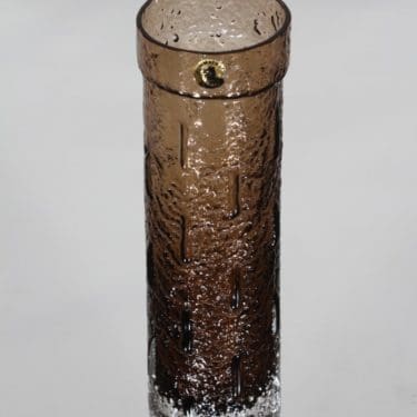 Riihimäen lasi 1461 maljakko, ruskea, suunnittelija Tamara Aladin, pieni