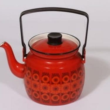 Finel Kehrä kahvipannu, 1.5 l, suunnittelija Raija Uosikkinen, 1.5 l, serikuva, retro