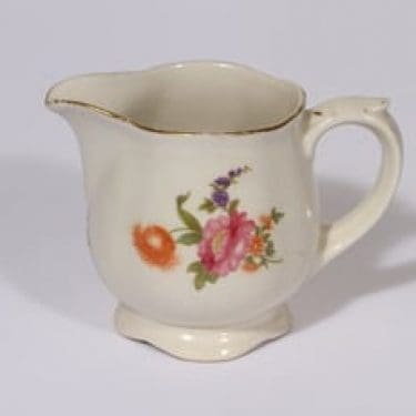 Arabia Kesäkukka kermakko, suunnittelija , siirtokuva, kukka-aihe