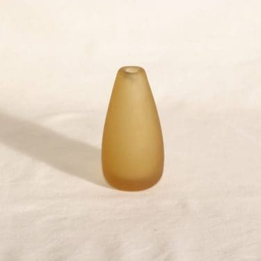 Riihimäen lasi Meripihka maljakko, signeerattu, suunnittelija Nanny Still, signeerattu, 6407-2