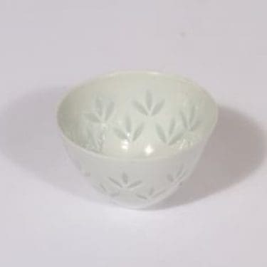 Arabia FK/33 kulho, riisiposliini, suunnittelija Friedl Holzer-Kjellberg, riisiposliini, pieni, signeerattu