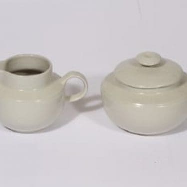 Arabia Saaristo sokerikko ja kermakko, harmaa, suunnittelija Inkeri Leivo,