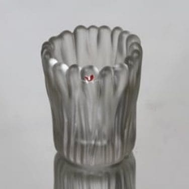 Iittala Jäkälä taide-esine, signeerattu, suunnittelija Tapio Wirkkala, signeerattu, pieni, happohimmennetty