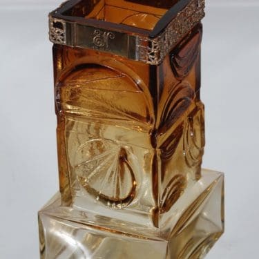 Turun hopea 1012/S maljakko, ruskea, suunnittelija Pentti Sarpaneva, signeerattu