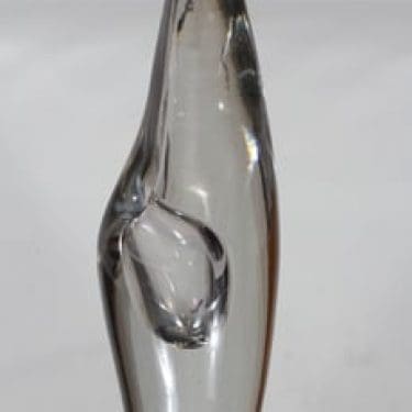 Iittala Orkidea taide-esine, signeerattu, suunnittelija Timo Sarpaneva, signeerattu, massiivinen