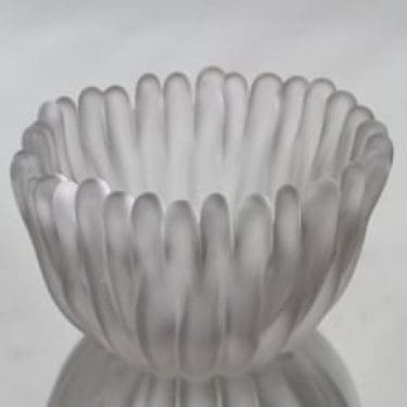 Iittala Jäkälä taide-esine, signeerattu, suunnittelija Tapio Wirkkala, signeerattu, happohimmennetty