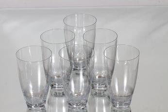 Nuutajärvi Fennia juomalasit, 25 cl, 6 kpl, suunnittelija Kaj Franck, 25 cl, viivahiottu
