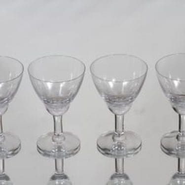 Nuutajärvi Fennia lasit, 8 cl, 4 kpl, suunnittelija Kaj Franck, 8 cl, viivahiottu
