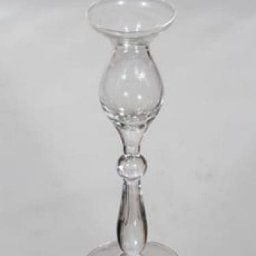 Kumela 351 kynttilänjalka, kirkas, suunnittelija Sirkku Kumela-Lehtonen,