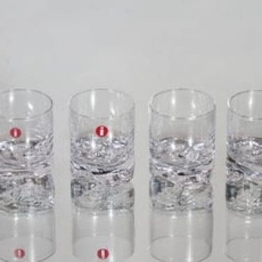 Iittala Gaissa snapsilasit, 4 cl, 4 kpl, suunnittelija Tapio Wirkkala, 4 cl