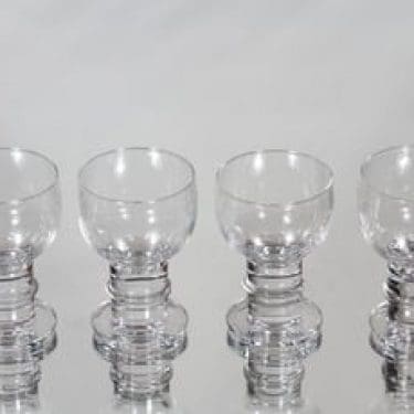 Nuutajärvi Herttua cocktail-lasit, 9 cl, 4 kpl, suunnittelija Heikki Orvola, 9 cl