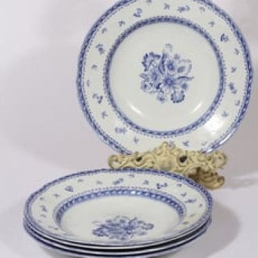 Arabia Suomen kukka lautaset, syvä, 5 kpl, suunnittelija , syvä, kuparipainokoriste