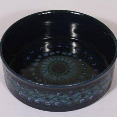 Arabia Hilkka kulho, sininen, suunnittelija Hilkka-Liisa Ahola, pieni, signeerattu