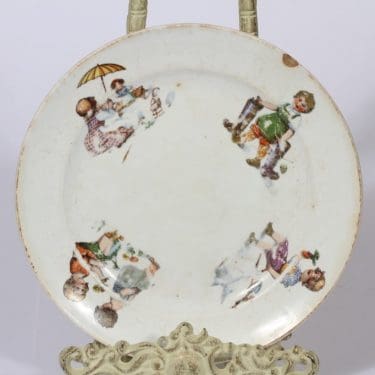 Arabia lasten lautanen, suunnittelija , siirtokuva