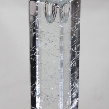 Iittala Arkipelago kynttilänjalka, kirkas, suunnittelija Timo Sarpaneva, massiivinen