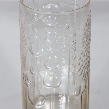 Nuutajärvi Flora maljakko, kirkas, suunnittelija Oiva Toikka,