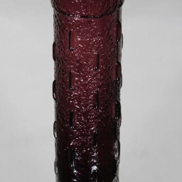 Riihimäen lasi 1461 maljakko, lila, suunnittelija Tamara Aladin,