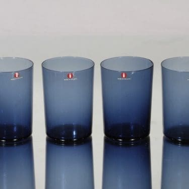 Iittala i-114 lasit, 18 cl, 4 kpl, suunnittelija Timo Sarpaneva, 18 cl, i-väri