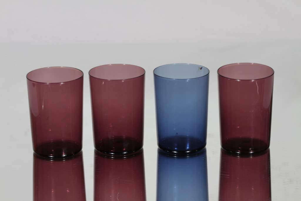 Iittala i-114 lasit, 18 cl, 4 kpl, suunnittelija Timo Sarpaneva, 18 cl, i-väri