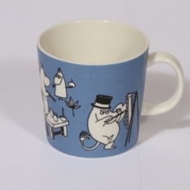 Arabia Muumi muki, Muumit maalaa siveltimellä, suunnittelija Tove Slotte, Muumit maalaa siveltimellä, serikuva