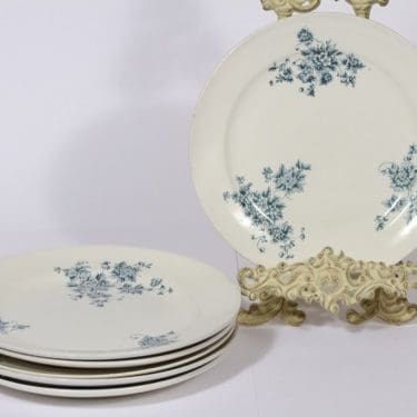 Arabia Axel ruokalautaset, matala, 6 kpl, suunnittelija Howard Smith, matala, kuparipainokoriste