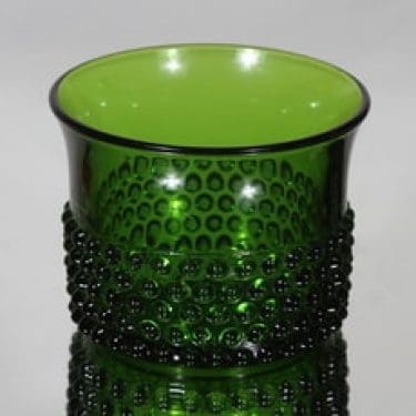 Nuutajärvi Näppyläkulho kulho, vihreä, suunnittelija Saara Hopea,