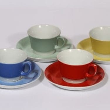 Arabia EP kahvikupit, eri värejä, 4 kpl, suunnittelija ,