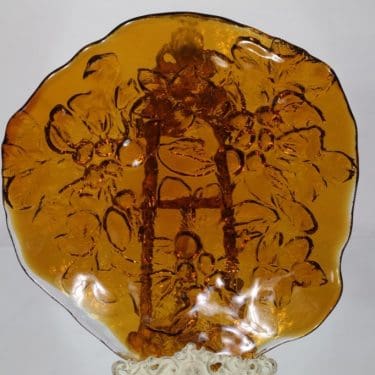 Kumela Villiruusu vati, signeerattu, suunnittelija Kaj Blomqvist, signeerattu, suuri, massiivinen