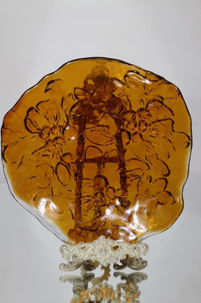 Kumela Villiruusu vati, signeerattu, suunnittelija Kaj Blomqvist, signeerattu, suuri, massiivinen