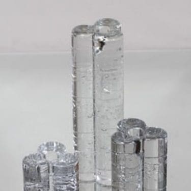 Iittala Arkipelago kynttilänjalat, eri kokoja, 3 kpl, suunnittelija Timo Sarpaneva, eri kokoja, massiivinen