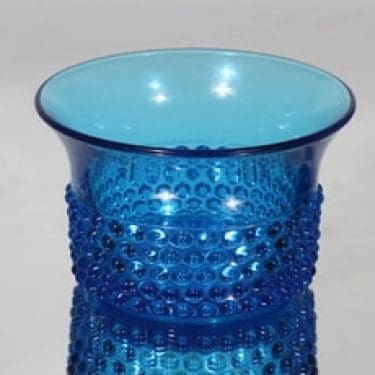 Nuutajärvi Näppyläkulho kulho, turkoosi, suunnittelija Saara Hopea,