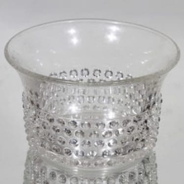 Nuutajärvi Näppyläkulho kulho, kirkas, suunnittelija Saara Hopea,