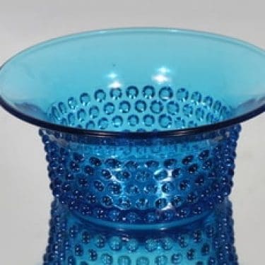 Nuutajärvi Näppyläkulho kulho, turkoosi, suunnittelija Saara Hopea,