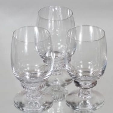 Nuutajärvi Monrepos lasit, 30 cl, 3 kpl, suunnittelija Heikki Orvola, 30 cl