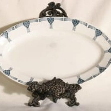 Arabia Arne vati, suunnittelija , soikea, jugend -kuparipainokoriste