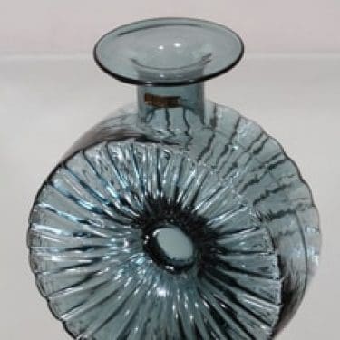 Riihimäen lasi Aurinkopullo koristepullo, koko ¾, suunnittelija Helena Tynell, koko ¾