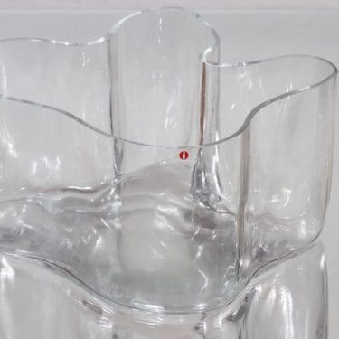 Iittala 3031 maljakko, signeerattu, suunnittelija Alvar Aalto, signeerattu, suuri, numeroitu