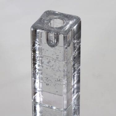 Iittala Arkipelago kynttilänjalka, kirkas, suunnittelija Timo Sarpaneva, massiivinen