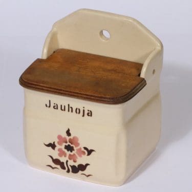 Arabia kukkakuvio jauhoastia, suunnittelija , puhalluskoriste, kukka-aihe