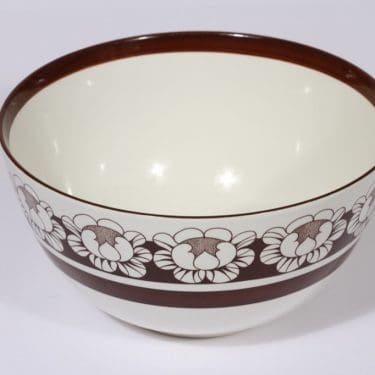 Arabia Katrilli kulho, ruskea, suunnittelija Esteri Tomula, serikuva