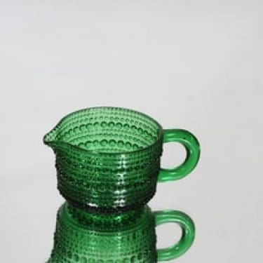 Nuutajärvi Kastehelmi kermakko 10 cl, vihreä, suunnittelija Oiva Toikka,