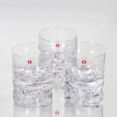 Iittala Gaissa lasit, 10 cl, 3 kpl, suunnittelija Tapio Wirkkala, 10 cl
