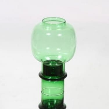 Nuutajärvi Tuikku kynttilälyhty, vihreä, suunnittelija Heikki Orvola, pieni