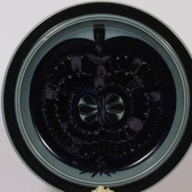 Arabia Fructus vati, käsinmaalattu, suunnittelija Gunvor Olin-Grönqvist, käsinmaalattu, suuri, retro