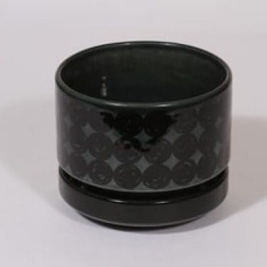 Arabia Kerä kukkaruukku, turkoosi, suunnittelija , serikuva, retro