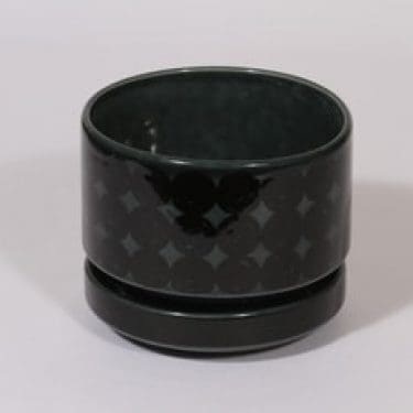 Arabia Kerä kukkaruukku, turkoosi, suunnittelija , serikuva, retro